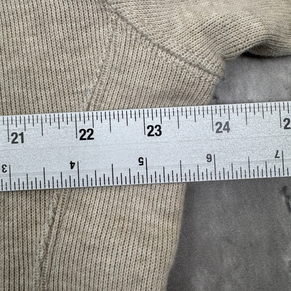 Vintage Polo Ralph Lauren Sweatshirt Mens Medium Oatmeal Cotton Sweater Prep